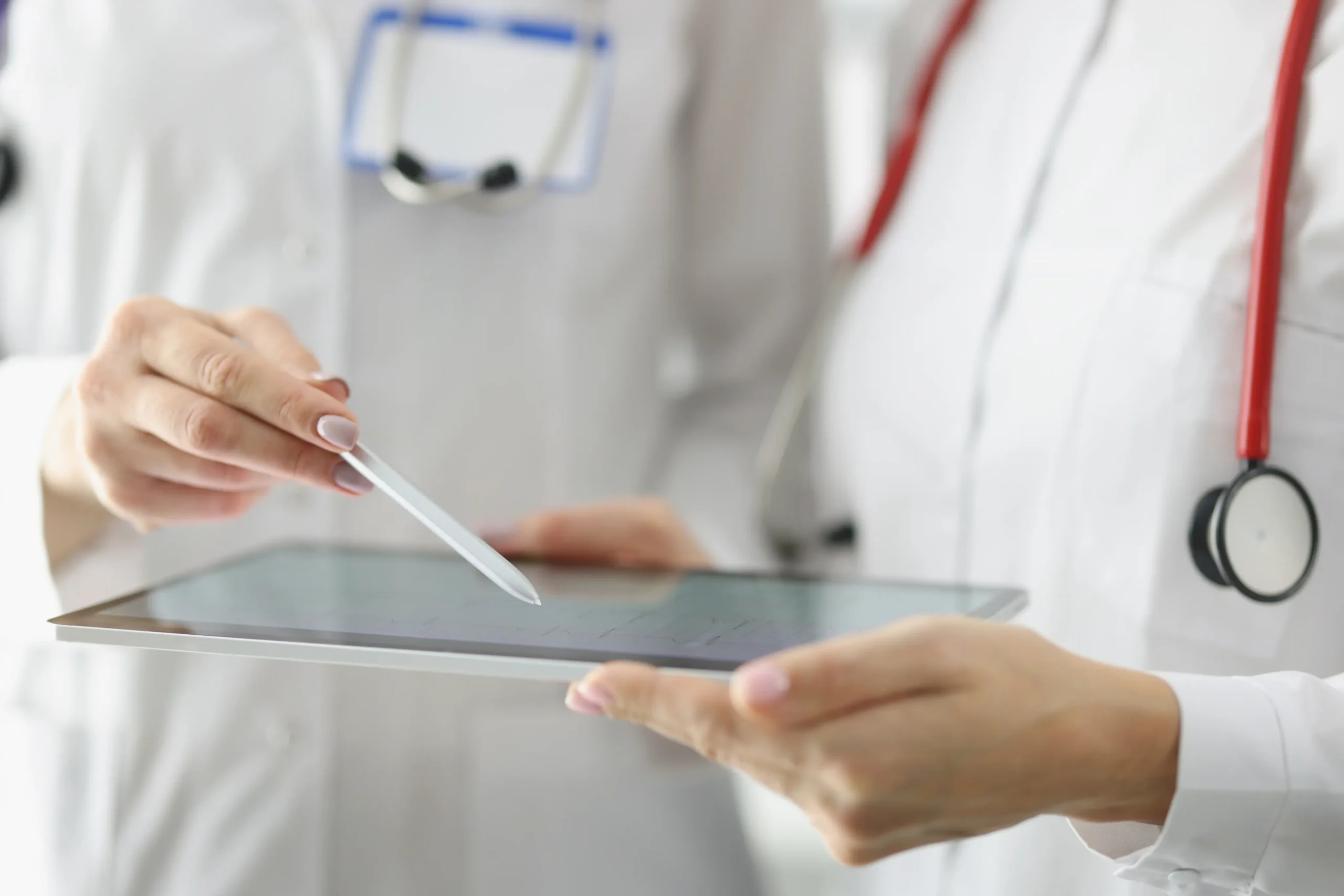 Provider writing up a care plan